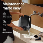 PETLIBRO Upgrade Cat Water Fountain Stainless Steel Tray, Dockstream 2 Cat Fountain Indoor, 3L/101oz Auto Cat Fountains for Drinking, App Monitoring Pet Water Fountain Dog, 5G WiFi Cat Water Dispenser