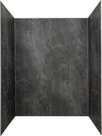 Palisade 78in x 60in x 30in Waterproof Vinyl Shower Surround Kit with Accessories in Urban Quarry