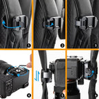 PGYTECH Beetle Camera Clip with Plate Quick Release System for Sony, Nikon, Fuji, DSLR Action Camera Backpack Cameras Strap Mount (for Camera)