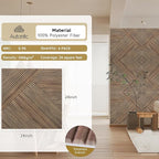 Autorific Acoustic Wall Panels,6 Pack Total Size 72 x 48 Inches,Self-Adhesive Decorative Acoustic Panels for Wall and ceiling,3D UV Printing with Wood Look,Natural Walnut