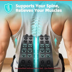 Back Roller for Back Pain Reliefn & Stretching, Deep Tissue Massage Roller Supports Up to 530 lbs / 240 kg, 5.5''-7.5'' Curved Foam Roller for Home Physical Stretching