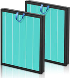 PETOX Vital 200S Smoke Remover Replacement Filter for LEVOIT Vital 200S and Vital 200S-P Air Purifier, True HEPA and Activated Carbon Filter, Vital 200S-RF-SR, 2 Pack, Blue