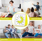 Secura 60 Minute Essential Visual Timer for Kids, Countdown Clock Timer for Special Education, Classroom, School, Desk, Home, Office, Silent Non-Ticking Time Management Tool (Yellow & Yellow)