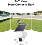 eufy Security SoloCam E30, 4-Cam Pack Kit, Security Cameras Wireless Outdoor, Solar Camera Outdoor Wireless, 360° Pan, AI Tracking, 2K Clarity, No Monthly Fee