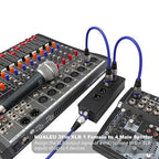 HUALEU 3Pin XLR 1 Female to 4 Male Splitter,4Way XLR Single Input to Four Output Parallel Connection Adapter,One Input to 4 Output Audio DMX Adapter