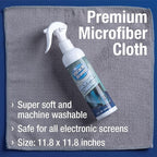 MiracleSpray for Electronics Cleaning, Safe Multisurface Cleaner for Any TV, Phone, Monitor, Keyboard, Screen, Computer, Includes Microfiber Towel - 8 Ounce Kit
