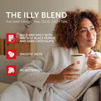 illy Whole Bean Coffee, India Single Origin Dark Roast, 100% Arabica, Premium Italian Coffee, Ideal for Espresso, Drip, Moka and French Press Brewing, 8.8oz, 6 Pack