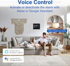 WiFi Wireless Alarm System for Home Security - 24/7 Protection Smart Home Devices 4.3" Touch Screen, GSM/4G+WiFi, App Instant Alerts, No Monthly Fee, Alexa Compatible for Villa, Kids Safety(24Pcs)