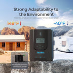 Renogy Solar Charge Controller (Bluetooth) -Rover 30A 12V24V Auto DC Input MPPT Charge Controllers for Solar Panels Adjustable LCD for Gel Sealed Flooded Lithium Batteries
