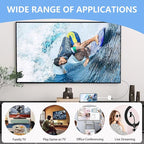 Kinhaly USB C to HDMI for TV, 4K@60Hz Type C to HDMI Adapter with Charging Port, iPhone to Hdmi to USB C Adapter Compatible for iPhone 16/15 Series/iPad Pro/Galaxy/MacBook Pro to HDTV Projector