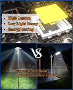 JAYNLT Y-6500W Solar Street Lights Outdoor, 650000LM 6500K High Powered Commercial Parking Lot Lights Dusk to Dawn, Waterproof Solar Security Flood Lamps with Remote for Driveways, Basketball Courts