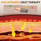 UTK Far Infrared Heating Pad for Back, 5X Pain Relief with Magnets Stone, Jade & Tourmaline, FSA-HSA Eligible Weighted Pad, Hotter to 159℉, 4H Auto-Off, Gift for Women Men, 39'' x 22'' Extra Large