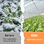 Greenhouse Plastic Sheeting,6 Mil 13×26ft Clear Greenhouse Film,Heavy Duty Plastic Sheeting for Farms Greenhouse Garden Floor Protection