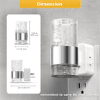 L LOHAS LED Night Lights Plug into Wall 2 Pack, Dimmable Night Light with Dusk-to-Dawn Sensor, Soft White/Cool White/Amber 3 Color Light, Adjustable Brightness, Rotatable Plug, Bubble Nightlight