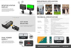AVMATRIX TS3019-6 200 Meter Wireless Multi-Camera Tally System with 1x Tally Box and 6X Tally Lamps