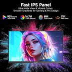 KOORUI 27 Inch 1440p Gaming Monitor 200Hz, 1ms, Fast IPS Screen, HDR400, 95% DCI-P3 Color Gamut, Height/Pivot/Tilt Adjustability, Adaptive Sync Technology, HDMI & DP Ports, 2K Monitor, Black, G2722P