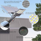 Ofuray Of-10600w Solar Street Lights Outdoor,750000lm Solar Security Flood Lights Parking Lot Commercial with Motion Sensor, 6500k IP67 Street Dusk to Dawn with Remote Control for Street,Park,Barn