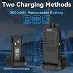 SAMCOM FPCN20A Walkie Talkies with Earpiece, Upgrade Portable UHF Two-Way Radios, VOX, Voice Playing, Rugged 2 Way Radios, 3000mAh Rechargeable for Aduls Church Construction Industrial, 2 Pcs