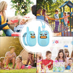 Qniglo Walkie Talkies for Kids Rechargeable 2 Pack,Christmas Birthday Gifts Toys for Age 3-12 Boys Girls, Long Range Kids Walkie-Talkie with FM Radio for Family Adventure Camping Hiking Spy Games
