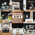 Avana Modern Acoustic Wood Wall Panels – 94.4 x 12.6 Inch Black Oak Acoustic Panels 1 PC – Wall Panels For Interior Wall Decor For Homes, Offices, Studios – Sturdy & Durable Wood Panels For Wall