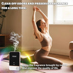 Waterless Essential Oil Diffuser for Home & Office Cordless Battery Operated Aroma Diffuser with 7 Mist Levels, Ultrasonic Air Freshener for Large Rooms Bedroom (6Piece Essential Oil Set)