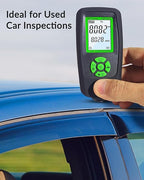 VVV-Group Paint Thickness Gauge CM-206X | Coating Thickness Meter Fe/Al/Zn | Auto Paint Depth Gauge Car Tester with High-Precision Probe, Multi-Unit Display & Auto Calibration