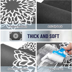 Teenyyou 1 Pcs 26" x 18" Dryer Top Protector Mat, Washer and Dryer Topper, Non Slip Waterproof Machine Cover Dust Proof Quick Drying Topper Pad for Laundry and Kitchen (Mandala)