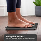 Greater Goods AccuCheck Digital Scale for Body Weight - Accurate Digital Bathroom Scale with High-Precision Sensors, Large Easy-to-Read Backlit Display, 400 lb Capacity, Auto Step-On (Black)