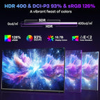 Amzfast 27’‘ 4K Gaming Monitor HDR 400, UHD 160Hz 144Hz | FHD 320Hz 300Hz Dual Mode PC Monitor, Built-in Speakers 1ms Fast IPS, 126% sRGB PIP/PBP, HDMI 2.1 x 2 & DP 1.4 x 2, Height Adjustment, VESA