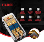 RED WOLF 2 Way Mini ANL Fuse Holder 60A 0/2/4 Gauge Input 4/8 Gauge Output Fuse Distribution Block for Car Boat Trolling Motor Marine Audio Amplifier Stereo Video System
