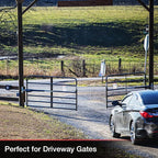 Mighty Mule MM372W Dual Automatic Gate Opener, Smart and Solar Ready-Up to 16ft Long or 550lb per Leaf, Black, 1 Gate Opener Kit