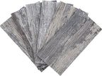 Art3d 102-Piece Peel and Stick Tile Backsplash for Kitchen Bathroom, 3in. x 6in. Stick on Subway Tile Distressed Wood Plank