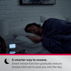 Bellman & Symfon Vibrating Alarm Clock Pro with Bed Shaker - Loud Alarm, Flashing LED Night Lights for Heavy Sleepers, Hard of Hearing and Deaf People - Alarm Clocks for Bedrooms with Backup Batteries