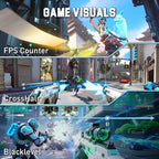 SANSUI Gaming Monitor 27" 1440P 200Hz 180Hz WQHD 2560×1440-AMD FreeSync 1ms DCI-P3 95% Fast IPS Computer Monitor,Height Adjustable Vertical/Horizontal Rotating, 2×DisplayPort/HDMI 丨HDR丨Low Motion Blur