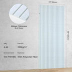 5 Pack Acoustic Panels, 48 x 24x 0.4 Inch Sound Proof Panels for Walls, Premium Wall Sound Absorbing Panels, Decorative Sound Dampening Panels for Media Room, Office and Studio,White