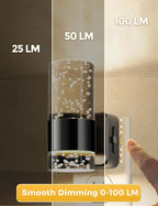 L LOHAS LED Night Light,Dimmable Night Lights Plug into Wall, 2 Pack Acrylic Nightlights with 0-100 LM Adjustable Brightness, 3000K Plug in Night Light with Dusk to Dawn Sensor, for Bathroom Hallway