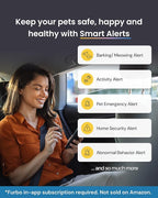 Furbo Mini Pet Camera [Subscription Required] Unlock Camera w/Paid Plan: Home Security with Dog & Cat Safety Alerts, 2-Way Audio, Mountable Smart Cam w/Phone App (Low Risk, 3mo Min. Cancel Anytime)
