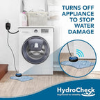 HydroCheck Water Sensor Alarm, Smart Water Leak Detector for Home & Basements | Made in The USA | Automatic Flood Detectors and Water Alarm, Pure Water Capable (WaterWatcher)