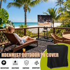 Hdenmist Outdoor TV Cover 40 Inch Weatherproof, Waterproof Outdoor TV Stand Covers for Rolling Mobile TV Stand Cart, Heavy Duty TV Screen Protector Covers for Outside- 40”L x 14”W x 55”H(Cover Only)