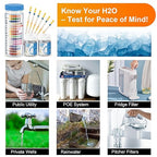AAwipes Drinking Water Test Strips 17-in-1 100 Strips + 2 Bacteria Tester Kits, Lab-Validated Complete Water Testing for Home, Well, Tap Water, City Water, Flood Water Testing Strips (K03-100)