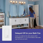 Lutron Maestro Motion Sensor Light Switch Indoor for Bathroom, Garage, Laundry Room, Any Bulbs, Occupancy Vacancy Sensor, Single-Pole, MS-OPS2-GR, Gray