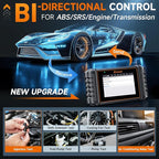 FOXWELL NT716 Bidirectional OBD2 Scanner – ABS, Airbag, Transmission, Engine Scanner with 9 Service Resets Including ABS Bleeding Oil Light, EPB, BMS, DPF, Throttle Relearn, Orange