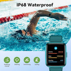LIVIKEY Fitness Tracker Watch with Heart Rate Monitor, Activity Tracker with Pedometer, Sleep Monitor, Calories & Step Counter, IP68 Waterproof Smart Watches for Women Men Fitness Watch for Sports