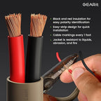 GEARit Outdoor Speaker Wire CL3 Rated, 12 Gauge Speaker Wire, Speaker Cable 100 ft for Outdoor Speakers, Patio, Garden, Backyard Audio, Direct Burial in Ground/in Wall, OFC (Brown, 2-Conductors)
