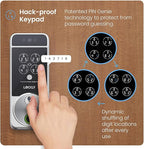 Lockly Visage Zeno Series Smart Lock, Facial Recognition & Fingerprint Keyless Entry Door Lock, Built-in Wi-Fi Deadbolt with Apple Home Key, PIN Genie Keypad, App Remote Control, Easy Installation