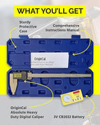 iGAGING Absolute Origin Heavy Duty 24" Digital Caliper, IP54 Electronic, SPC/USB Output Port, Inch & Metric Modes, Case, Manual, Battery
