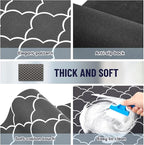 Teenyyou 1 Pcs 26" x 18" Dryer Top Protector Mat, Washer and Dryer Topper, Non Slip Waterproof Machine Cover Dust Proof Quick Drying Topper Pad for Laundry and Kitchen (Stylish)