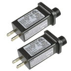 SIGANDG 30V 3.6W LED Transformer Replacement Class 2 Power LED Controller with 8 Modes Supply for Christmas String Light Inflatable Decorations IP44 Waterproof Low Voltage Transformer (2 Pcs)