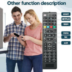 Universal TV Remote Control is Suitable for LED Smart TVS of LG,Samsung,Sony,Philips,Panasonic,Sharp,Toshiba,Hitachi,VIZIO,TCL,JVC,Hisense and Other Brands (1pack)