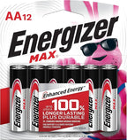 Energizer MAX AA Batteries, 12 Pack, Double A Alkaline Batteries